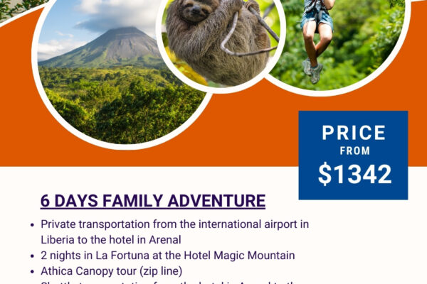 6 days Family Adventure Costa Rica